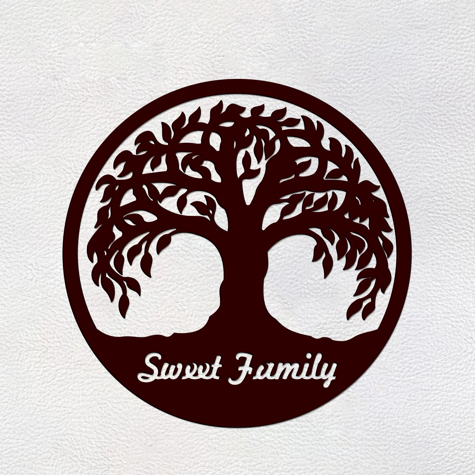 Amazing Tree Design in Circle Premium Wooden Wall Hanging - Image 4