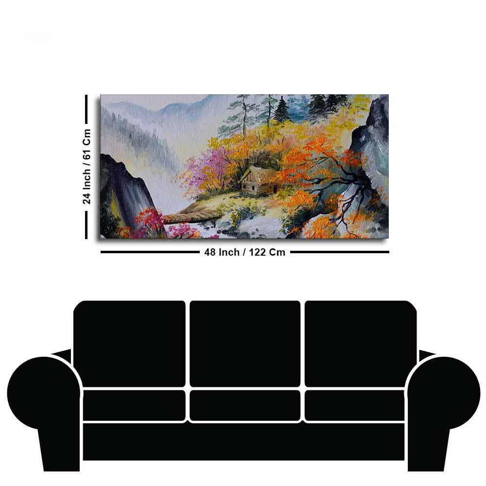 Amazing View Premium Canvas Abstract Wall Painting - Image 7
