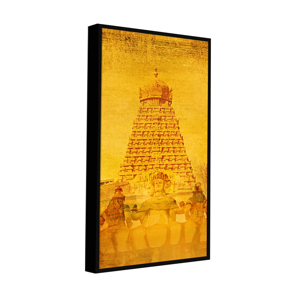 Ancient Temple of Brihadeeswara Canvas Wall Painting - Image 5