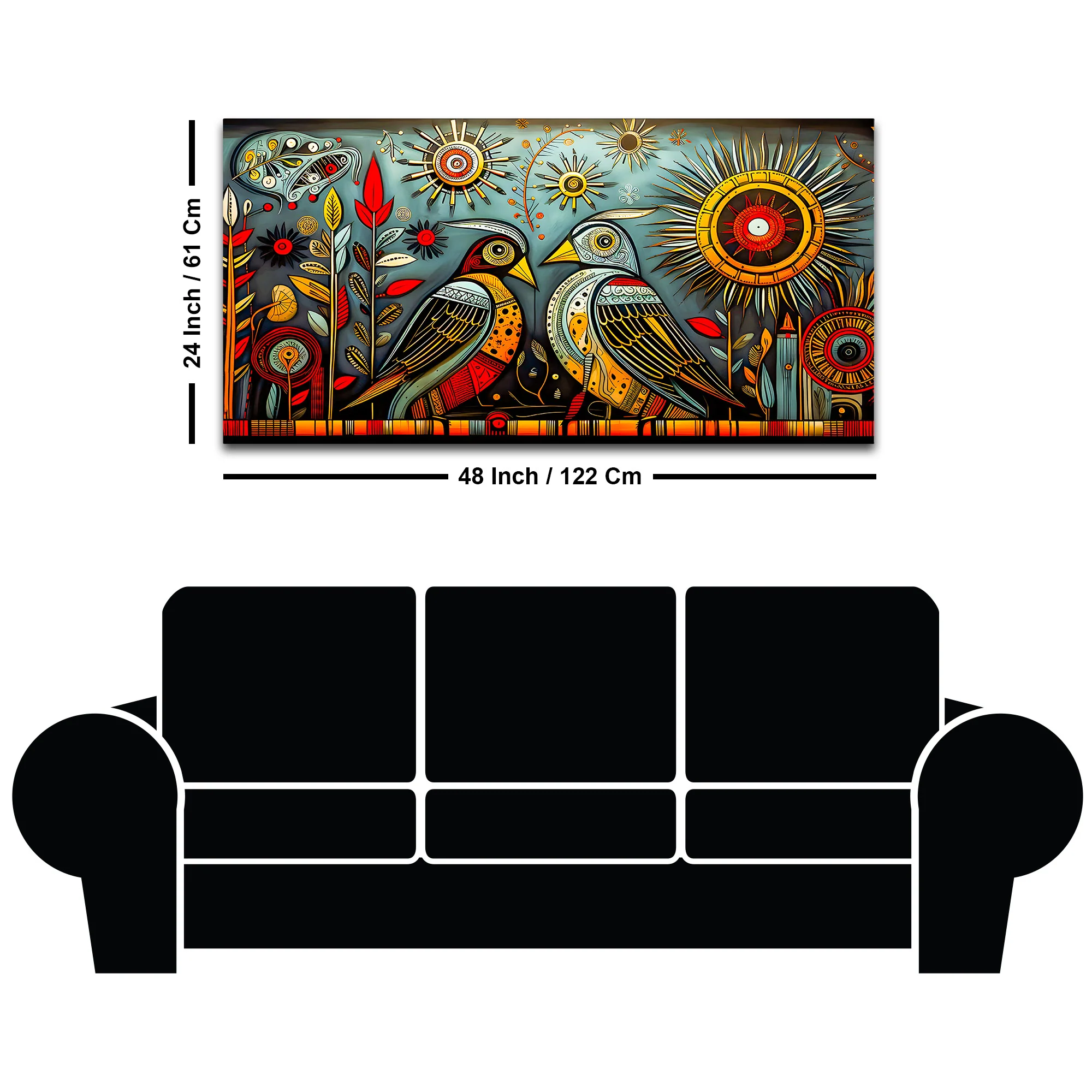 Artistic Bird Wall Painting for Home & Office - Image 8