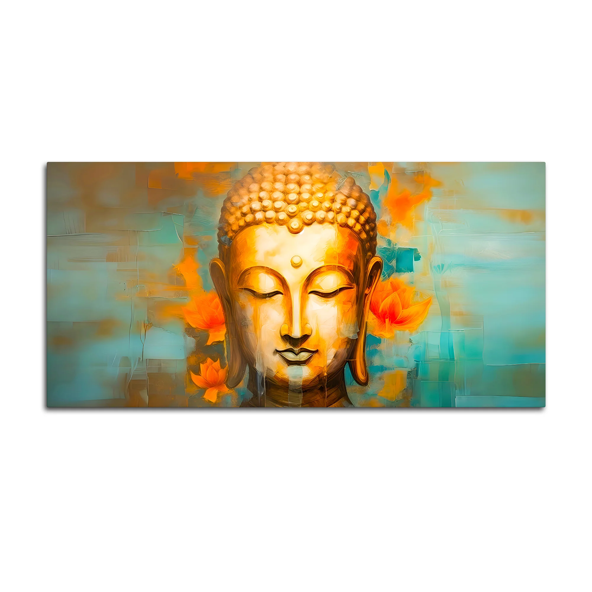 Artistic Buddha Canvas Painting for Decorative Wall Design - Image 4