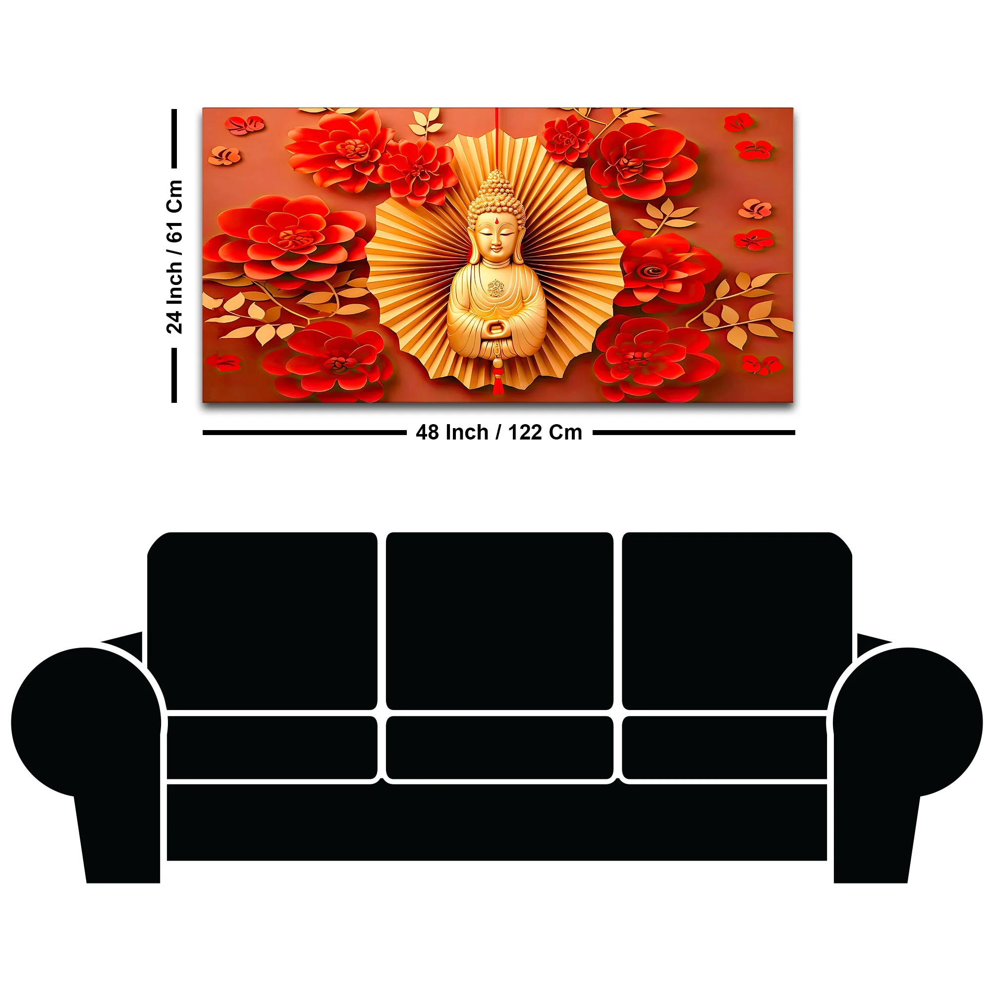 Artistic Buddha Canvas Painting for Premium Wall Decor - Image 8