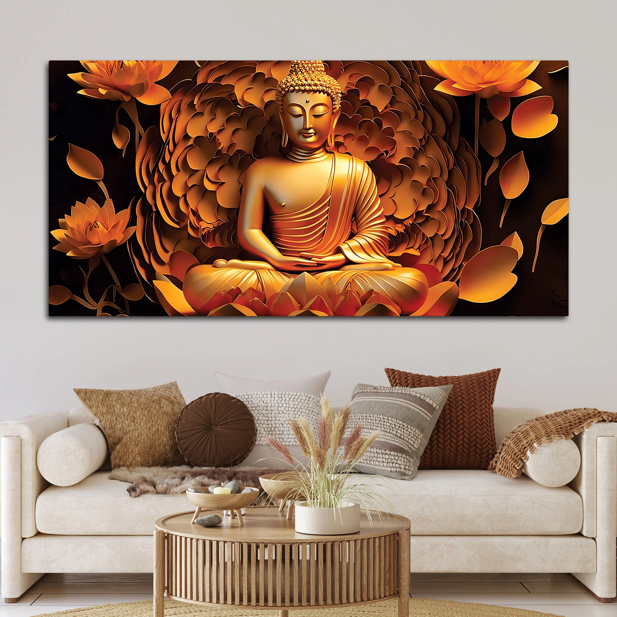 Artistic Buddha Painting for Contemporary Home Décor - Image 3