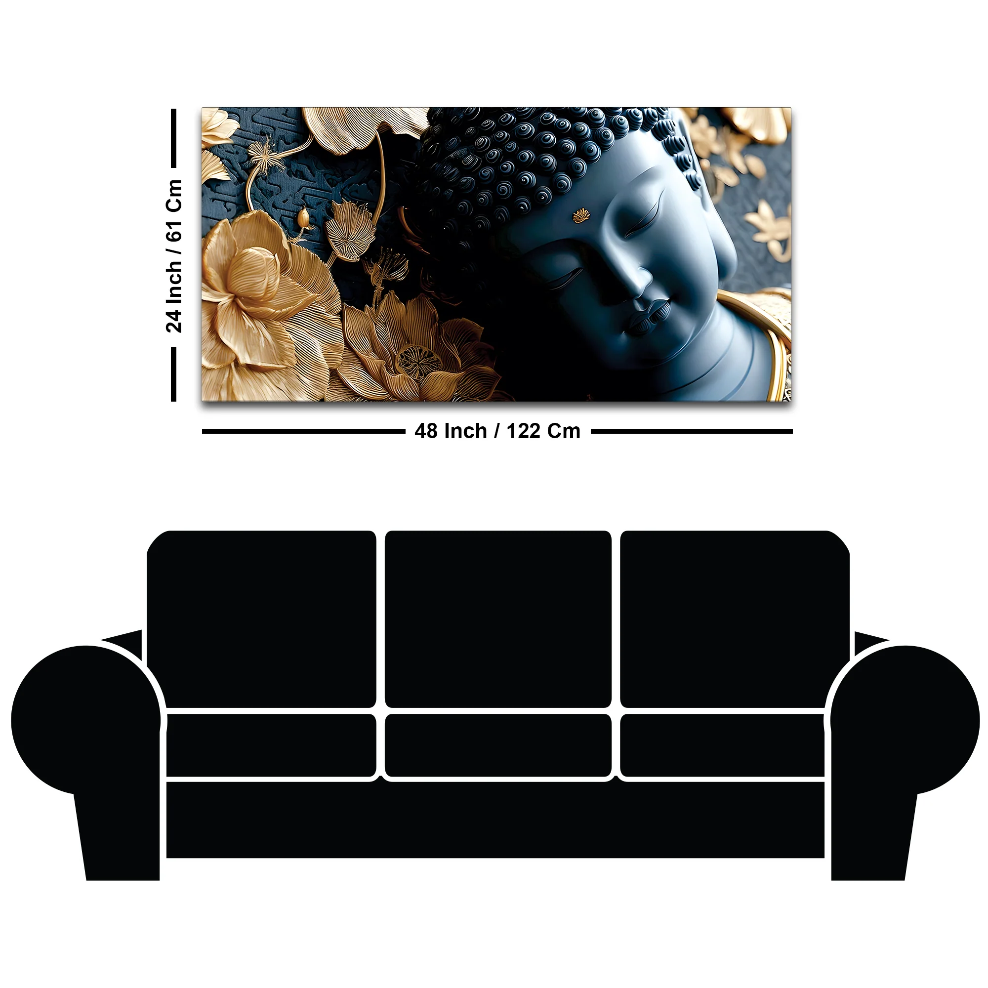 Artistic Buddha Painting for Modern Interiors - Image 8