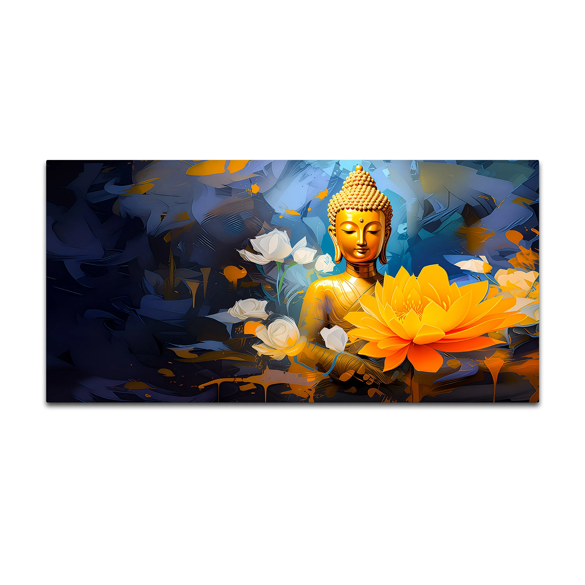 Artistic Buddha Wall Painting for Stylish Décor - Image 4