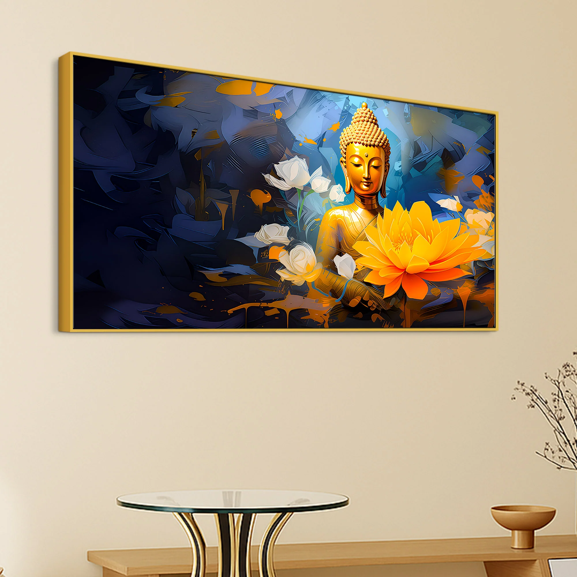 Artistic Buddha Wall Painting for Stylish Décor - Image 5