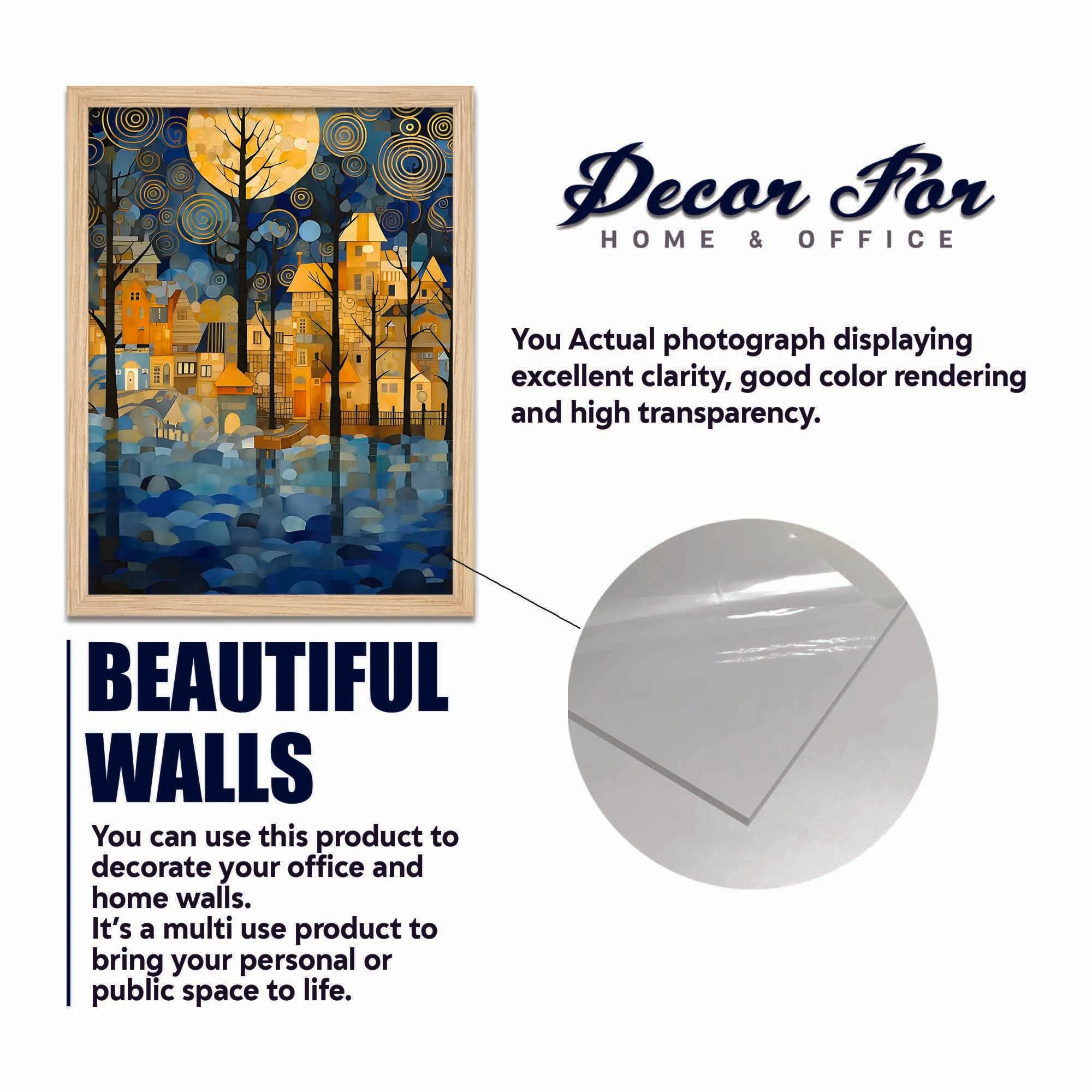 Artistic City & Nature Wall Frame Set of Four - Image 6