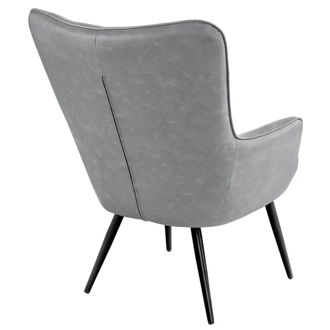 Artistic Grey Luxurious Velvet Sofa Lounge Chair - Image 6