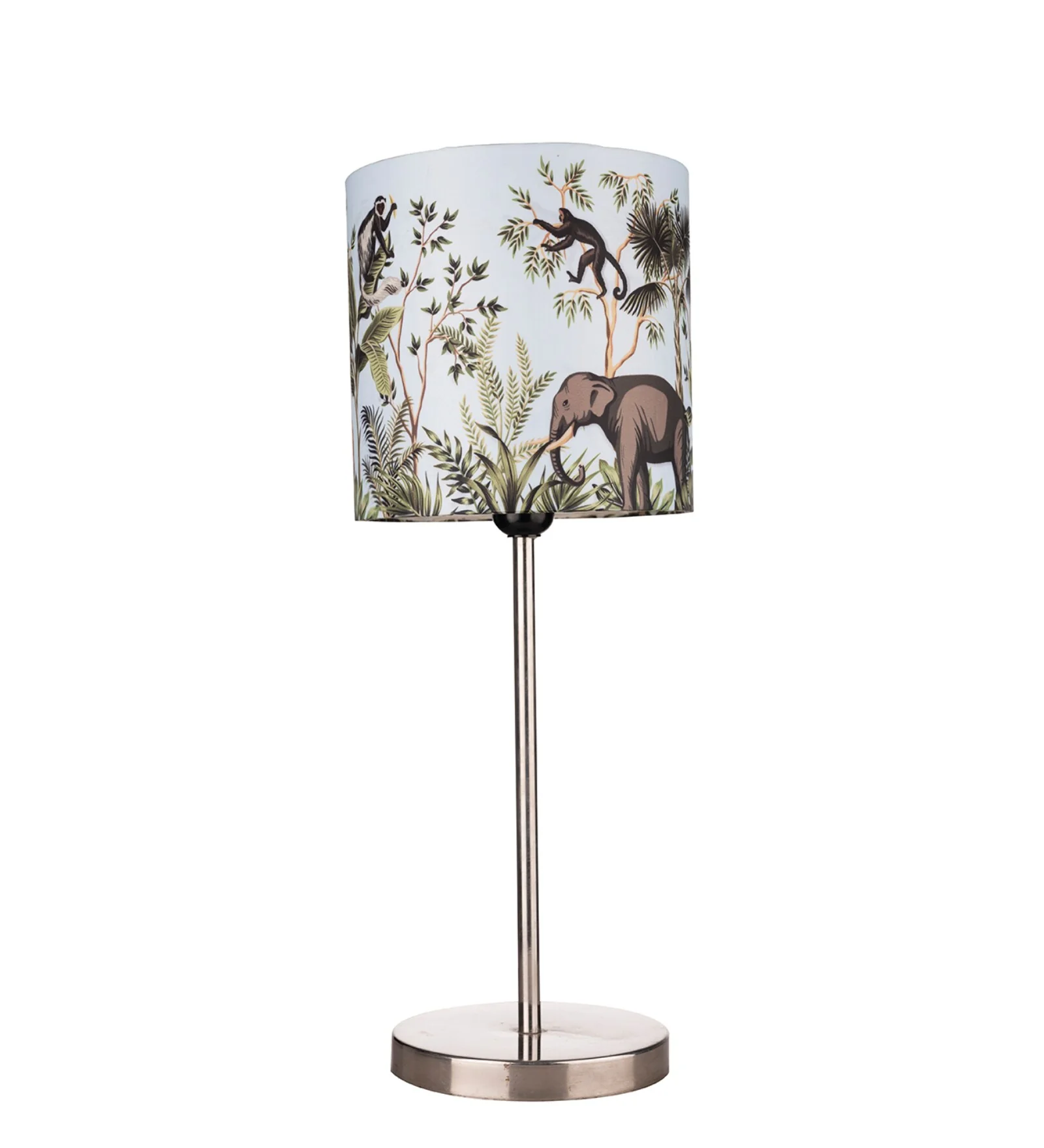 Artistic Jungle Shade Table Lamp with Silver Finish Base - Image 4