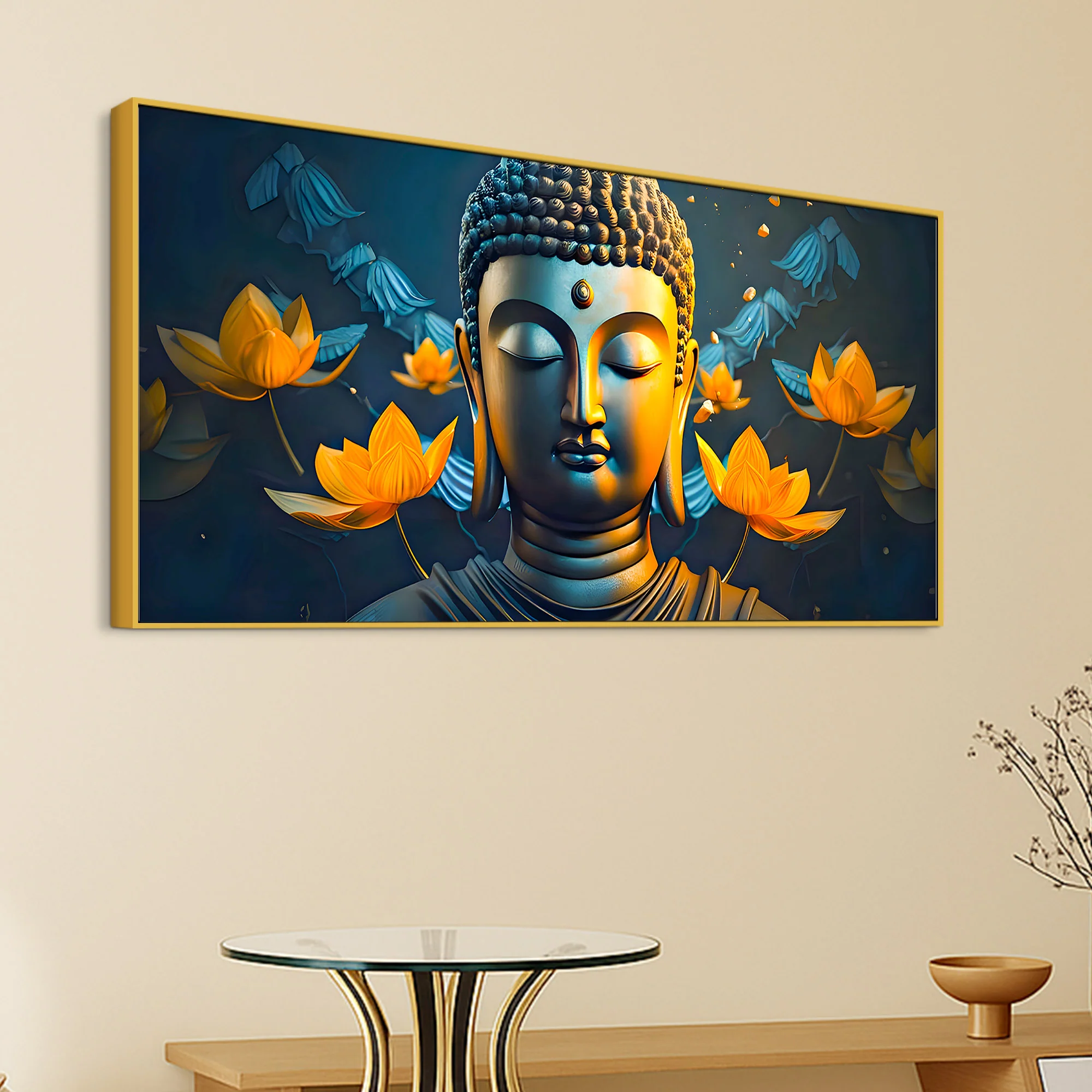 Artistic Lord Gautam Buddha Painting for Creative Wall Decoration - Image 5