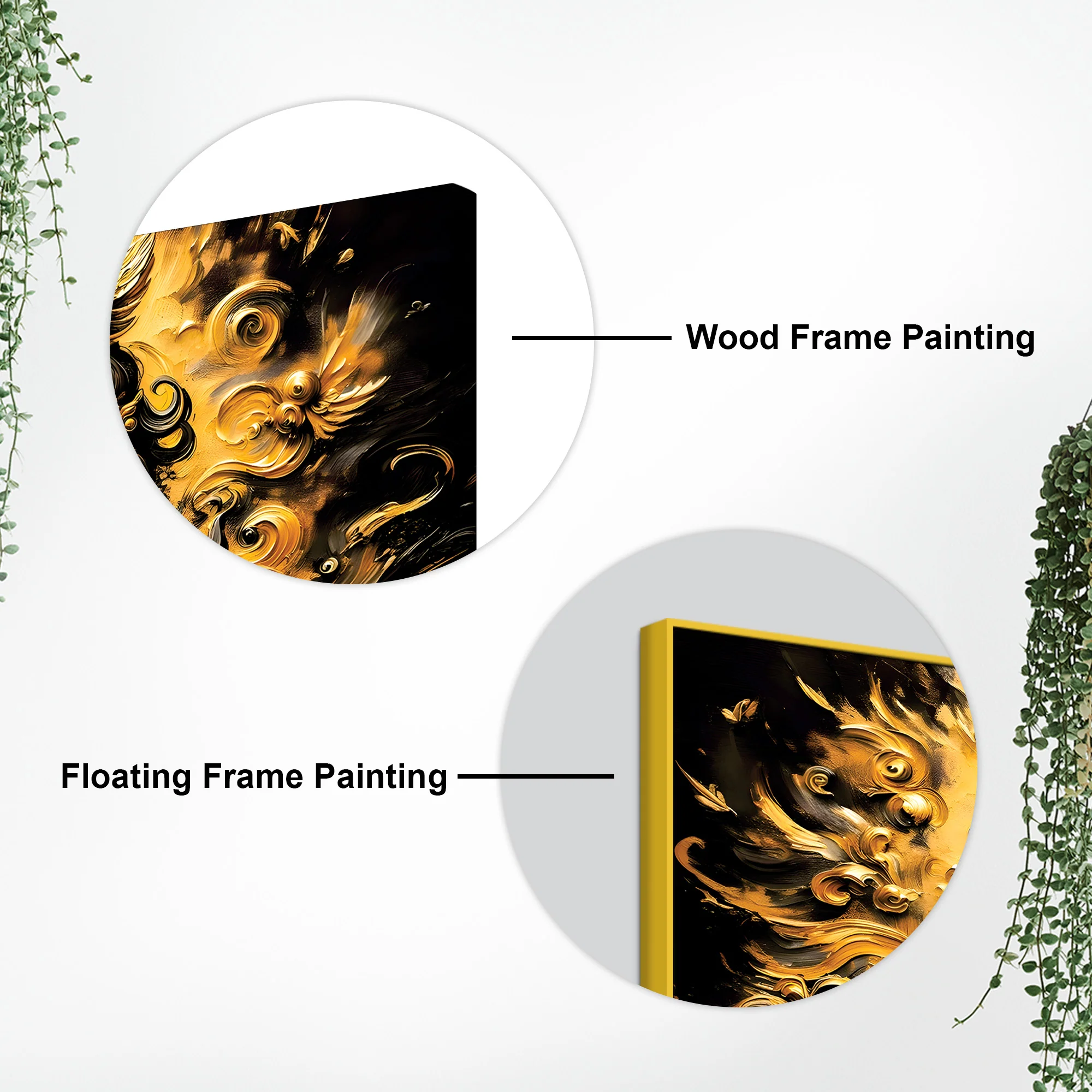Artistic Lord Krishna Gold Effect Canvas Painting for Home Interiors - Image 7