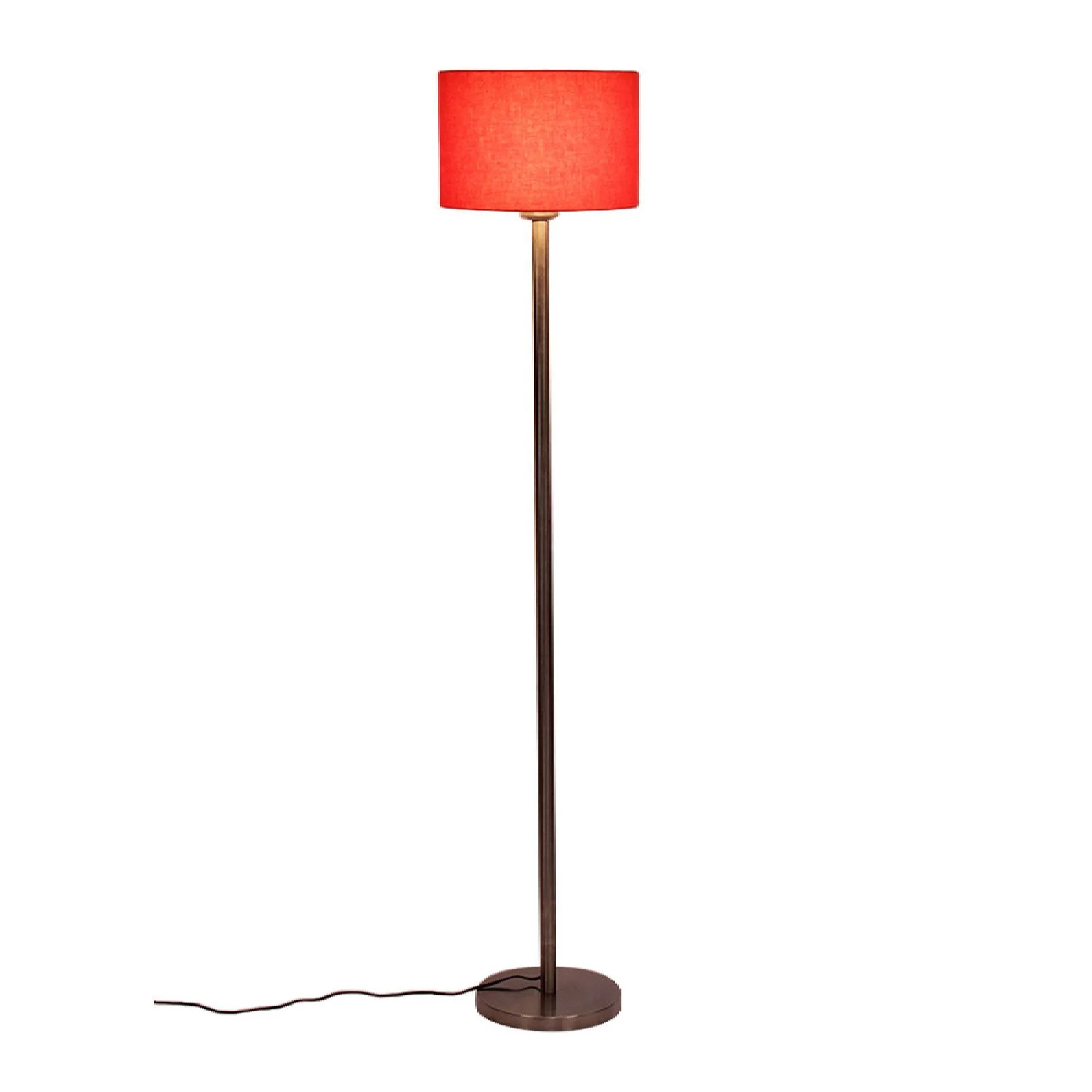 Artistic Orange Color Drum Shaped Designer Steel Floor Lamp - Image 5