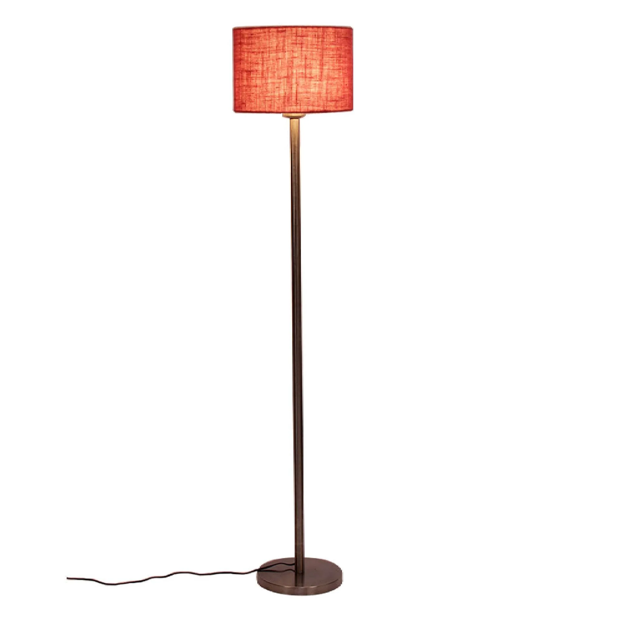 Artistic Pink Color Drum Shaped Designer Steel Floor Lamp - Image 5