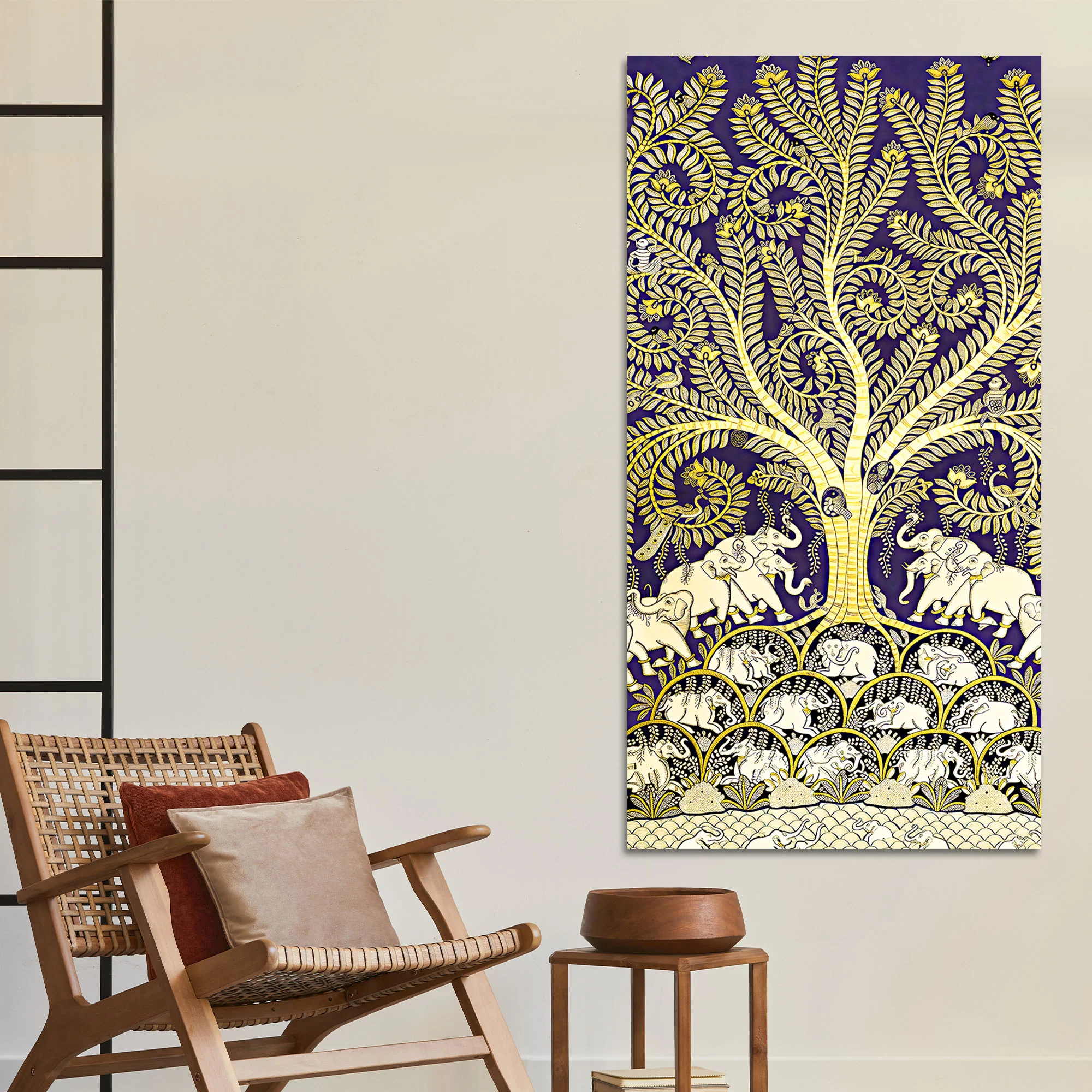 Artistic Tree of Life Canvas Painting | Luxury Indian Wall Art - Image 3