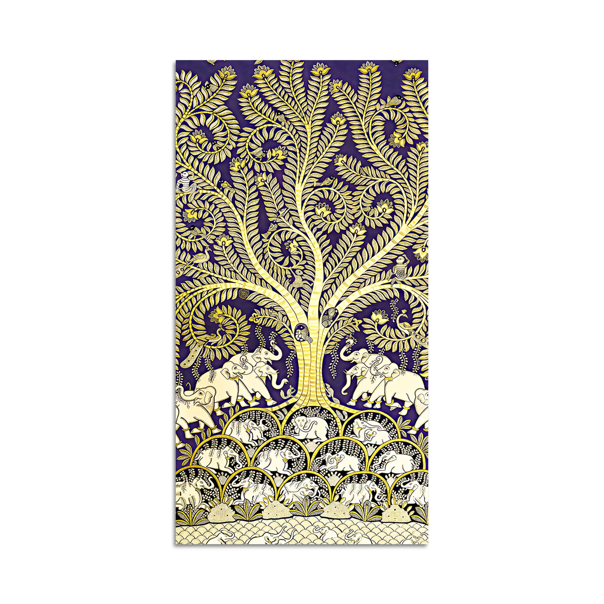 Artistic Tree of Life Canvas Painting | Luxury Indian Wall Art - Image 4