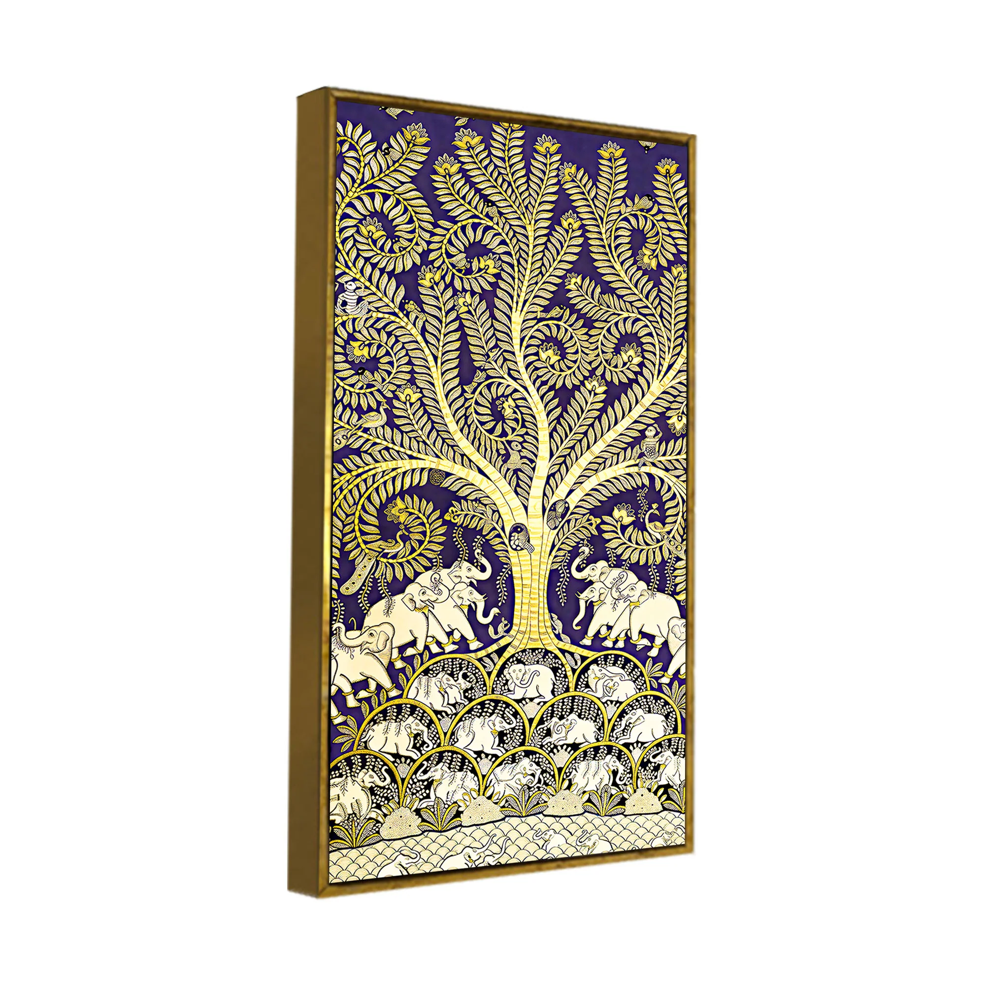 Artistic Tree of Life Canvas Painting | Luxury Indian Wall Art - Image 6