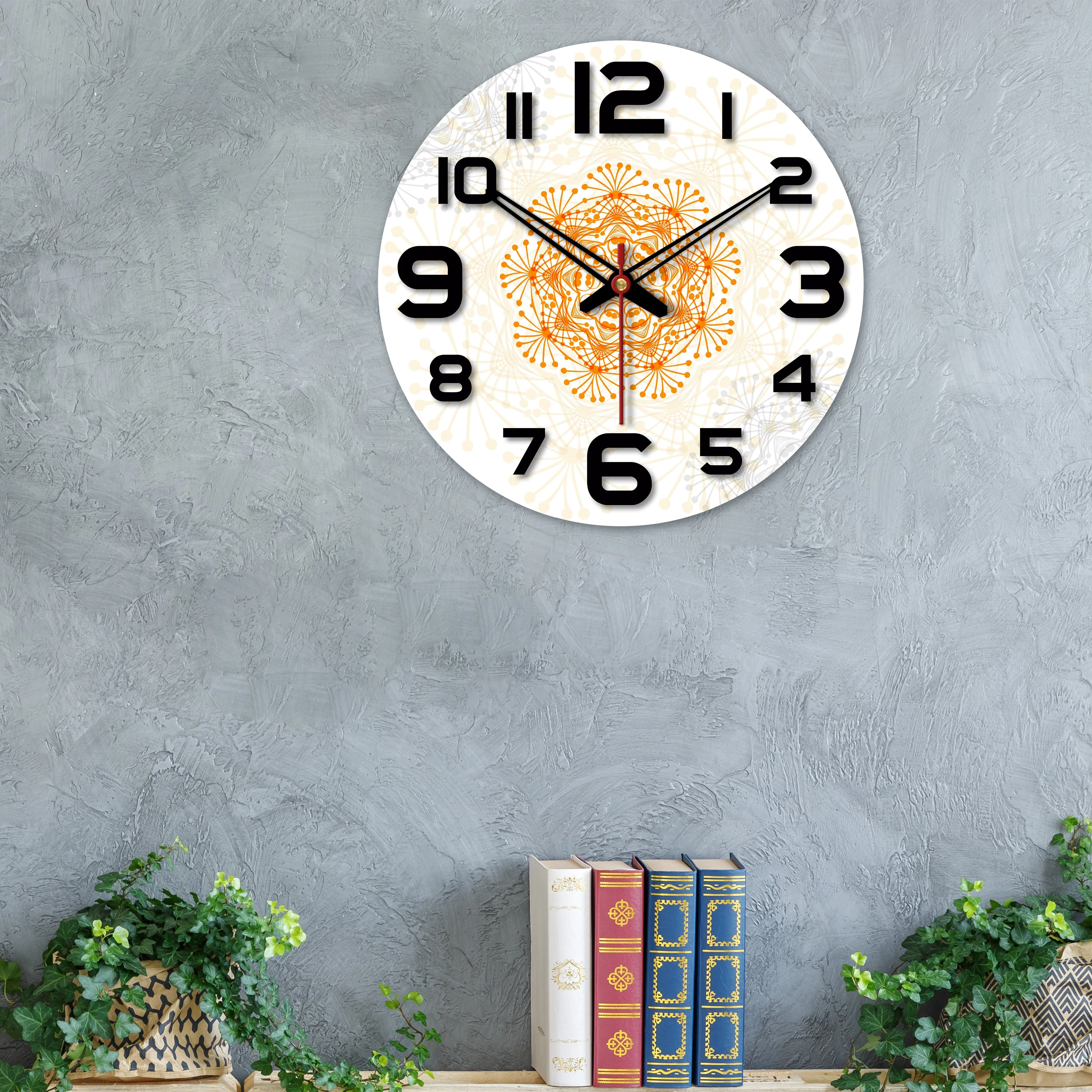 Attractive Pattern Wooden Wall Clock - Image 2