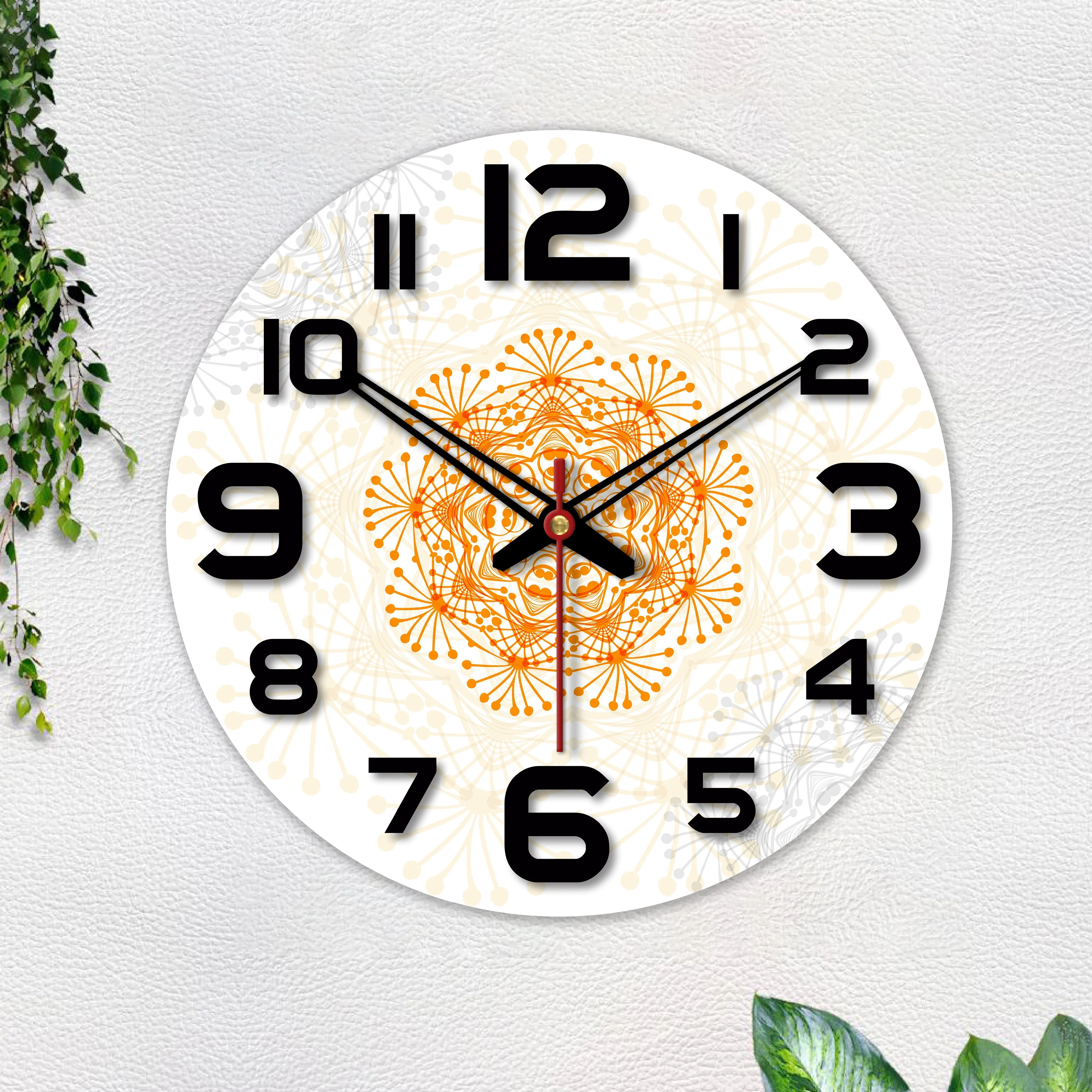 Attractive Pattern Wooden Wall Clock - Image 5