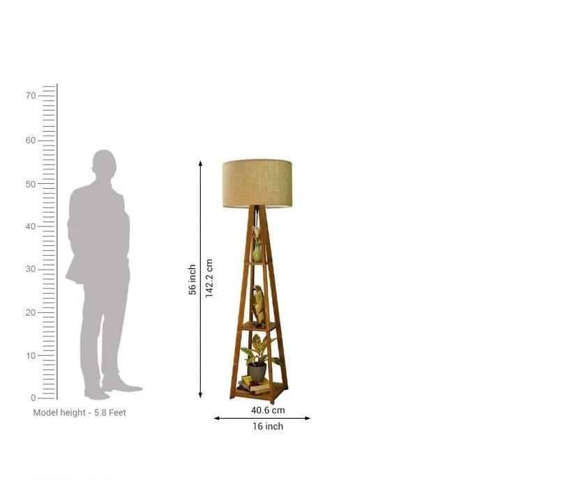 Attractive Wooden Classic Floor Lamp for Living Room Home Decoration - Image 5