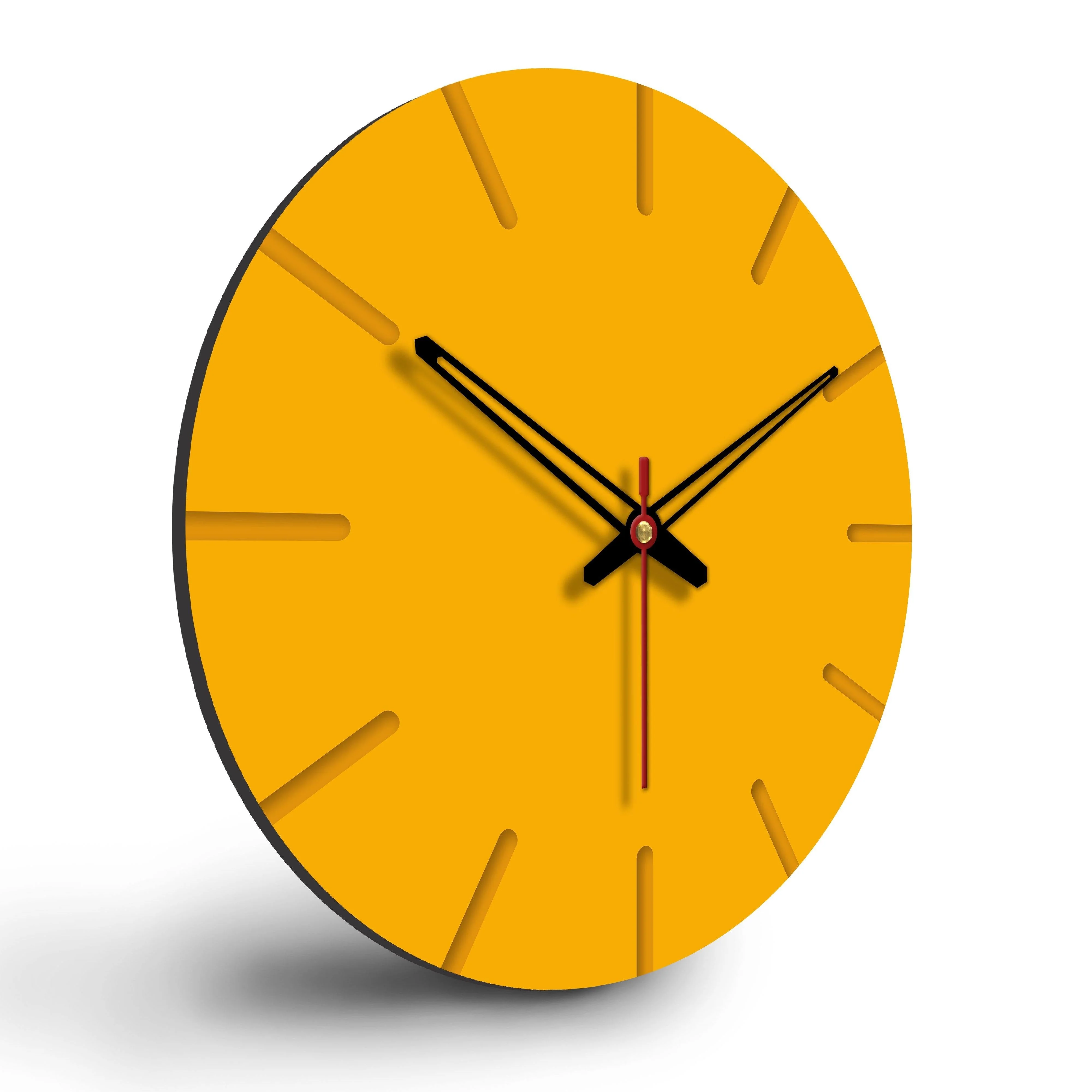 Austere Big Wooden Wall Clock - Image 6