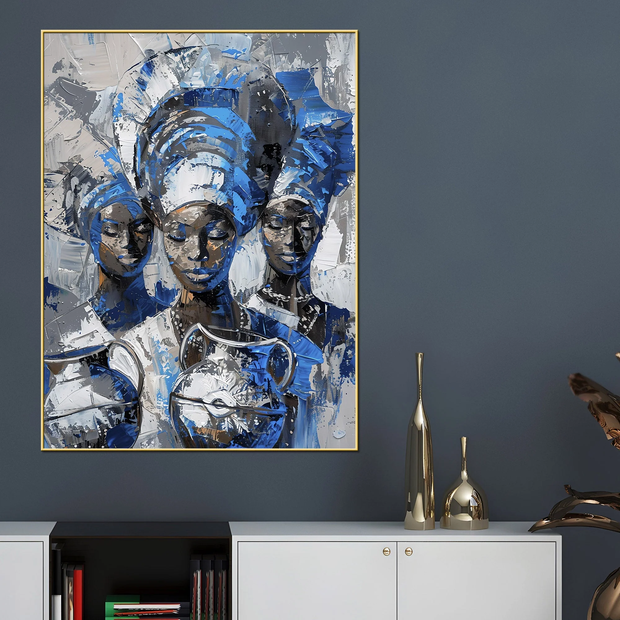 Aziza Of Africa Cotton Canvas Wall Painting - Image 2