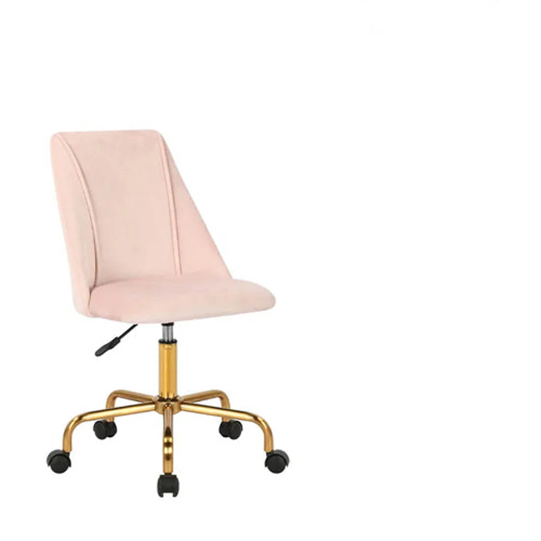 Baby Pink Velvet Luxury Style Swivel Accent Chair - Image 2