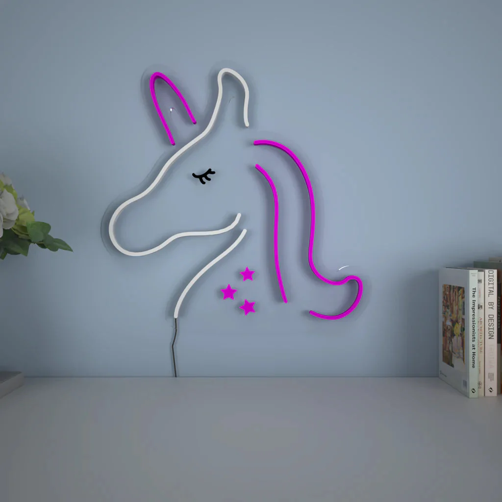 Baby Unicorn Design Neon LED Light - Image 4