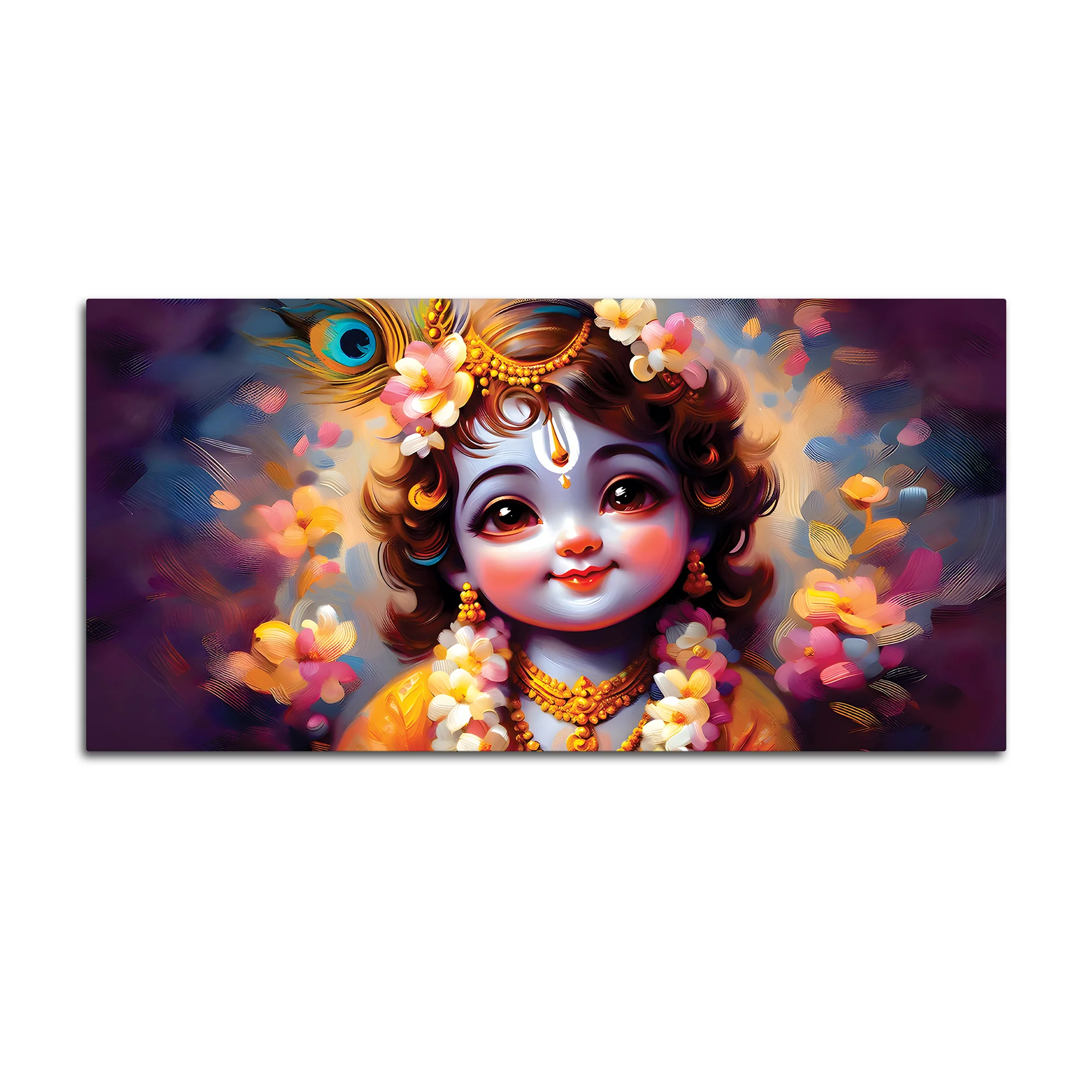 Bal Gopal Cute Canvas Painting for Living Room & Kids Room - Image 4