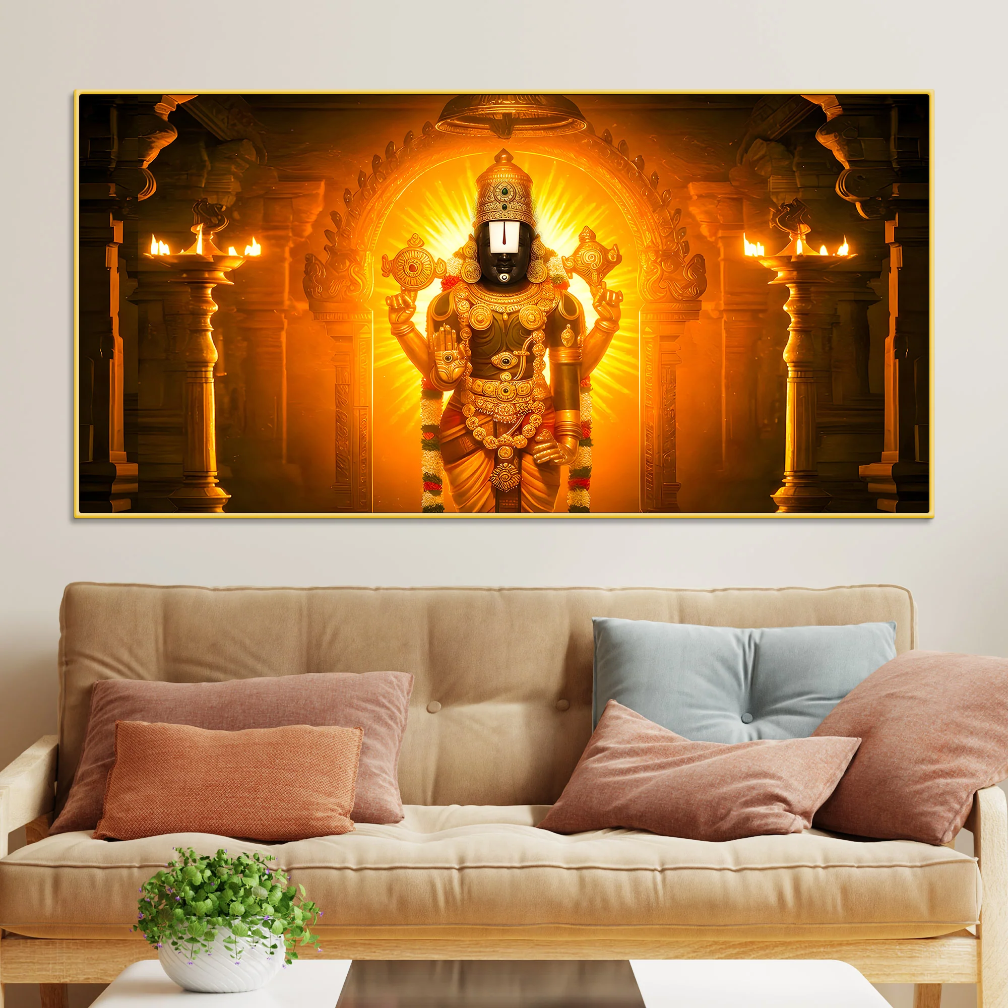 Balaji Spiritual Canvas Painting for Home Décor - Image 2
