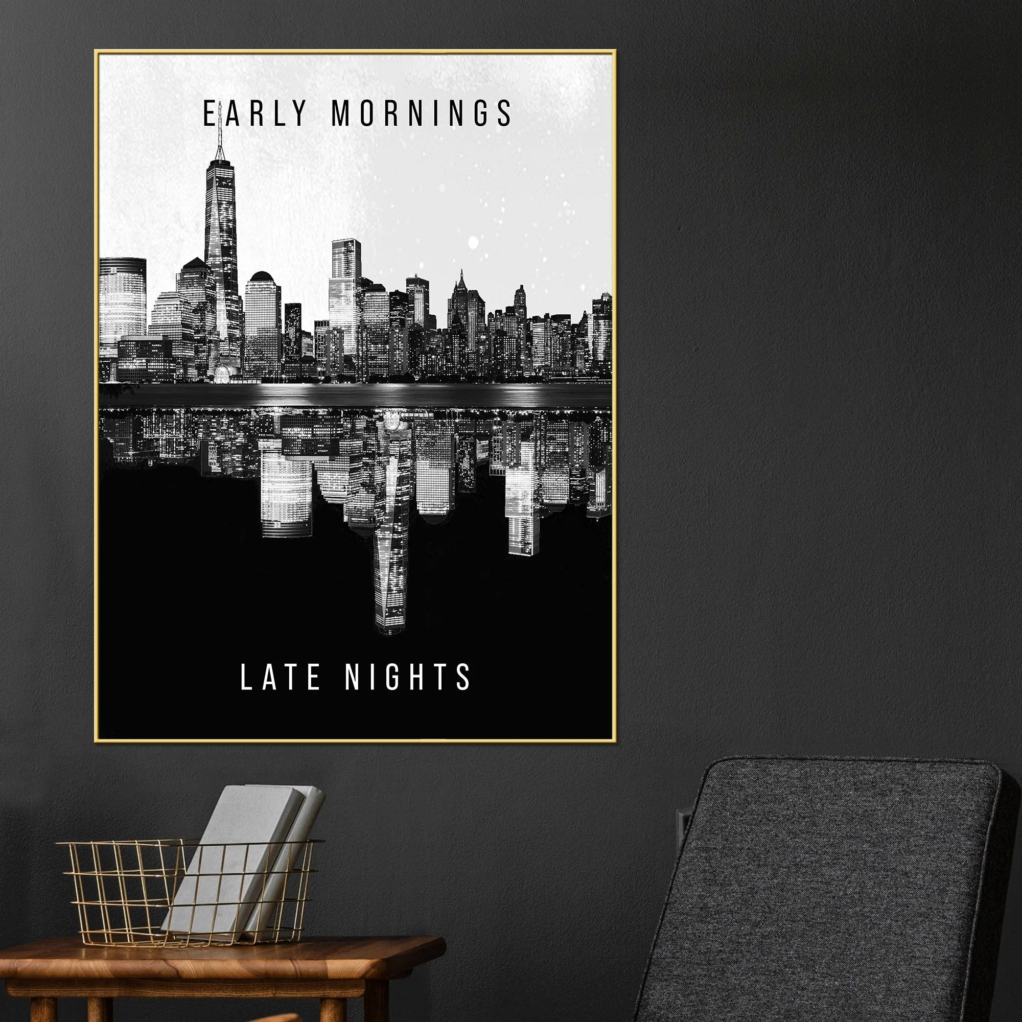 Balance Between Day And Night Cotton Canvas Wall Painting - Image 2