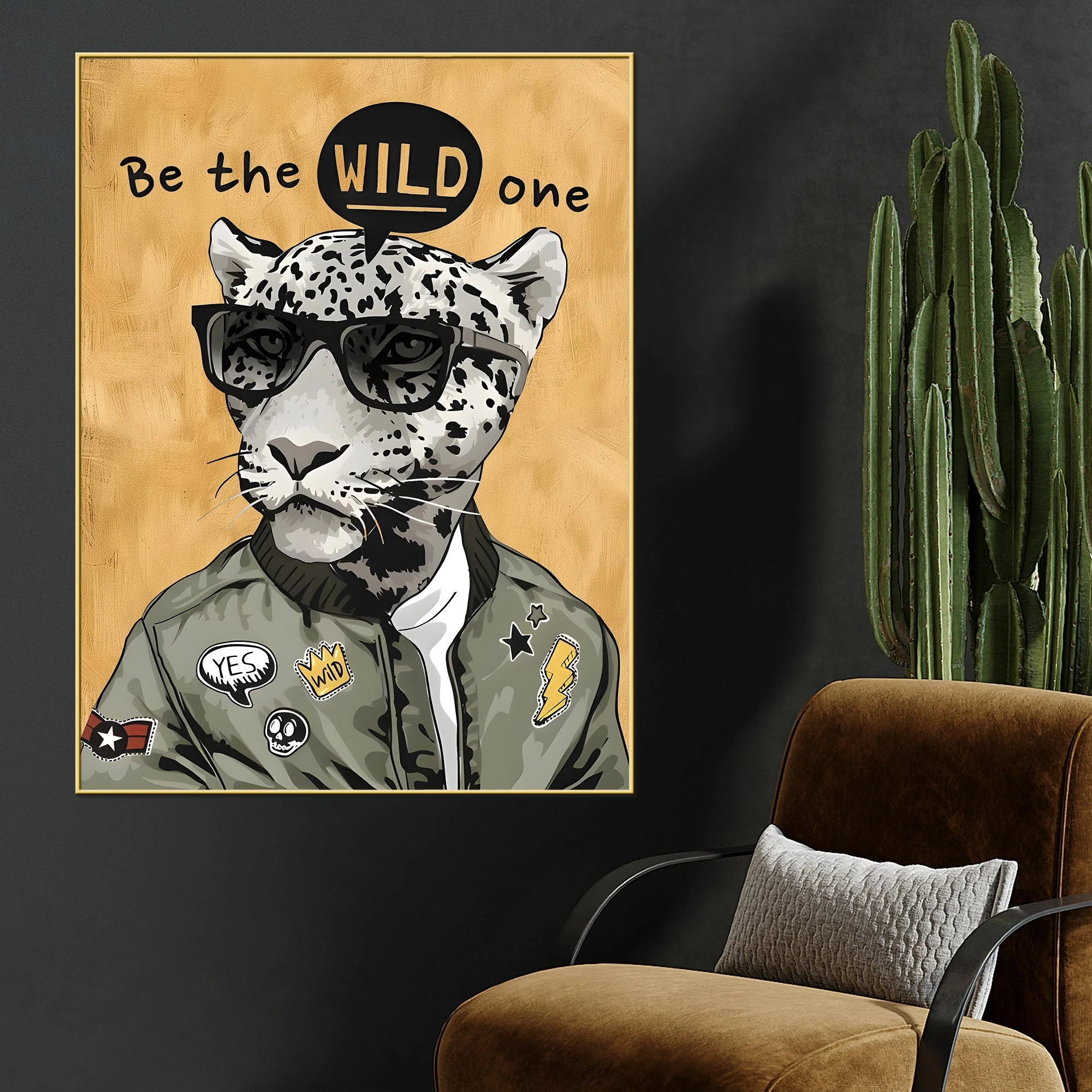 Be Sophisticated Wild Cotton Canvas Wall Painting - Image 2