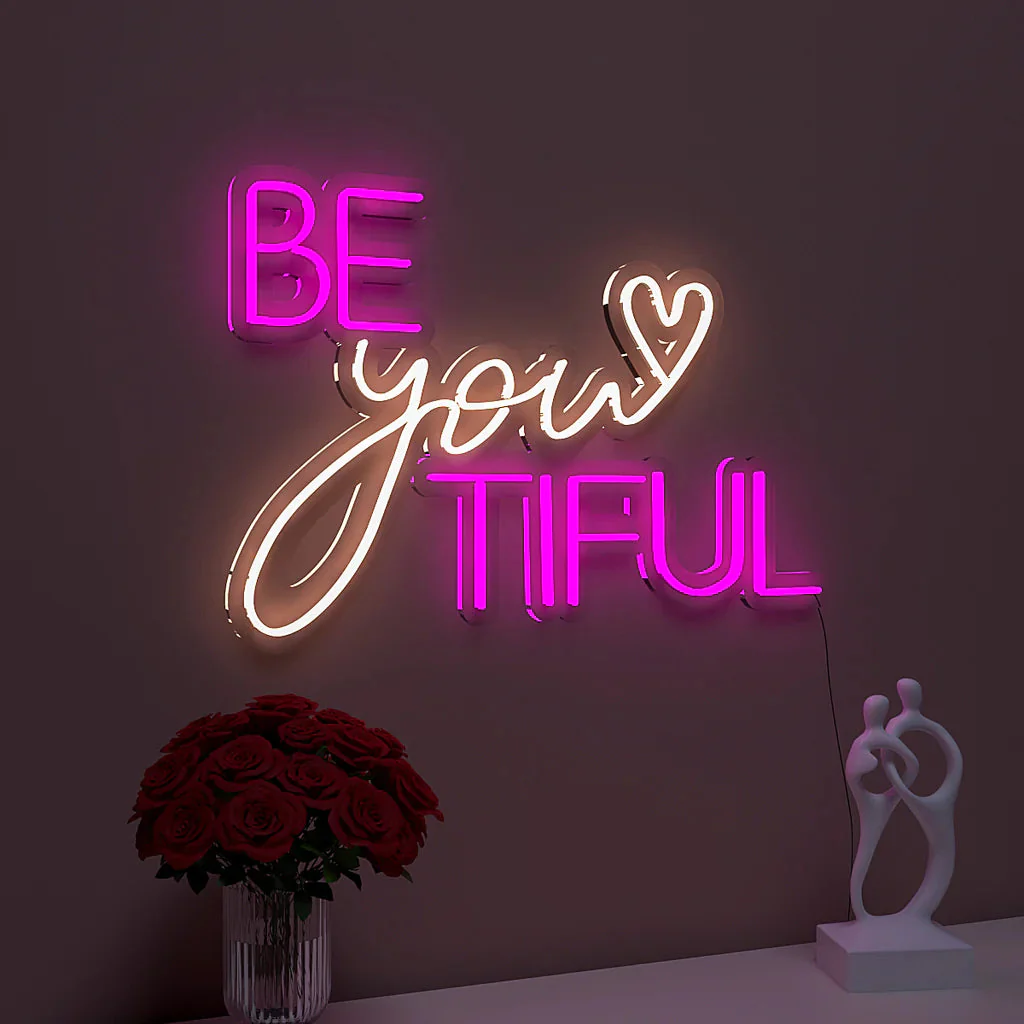 Be You Tiful Text Neon LED Light - Image 2