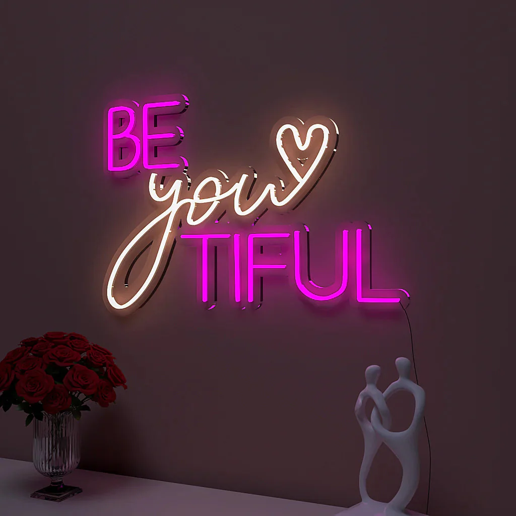 Be You Tiful Text Neon LED Light - Image 3