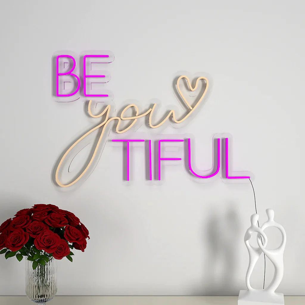 Be You Tiful Text Neon LED Light - Image 4