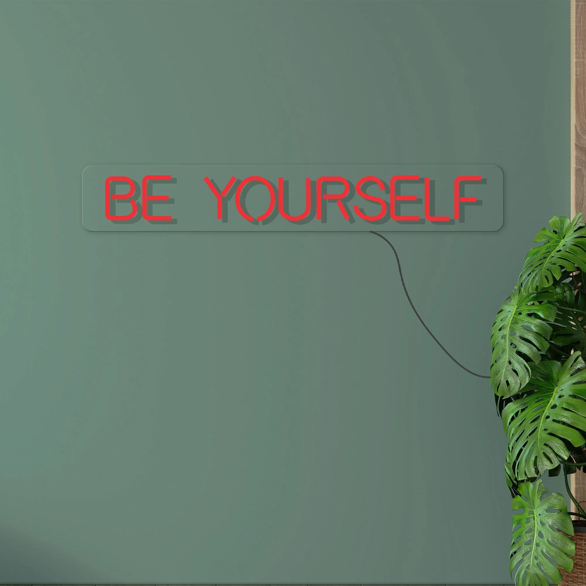 Be Yourself Text Neon Sign LED Light - Image 2