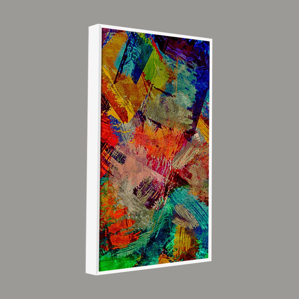Beautiful Abstract Colorful Textured art Canvas Wall Painting - Image 5