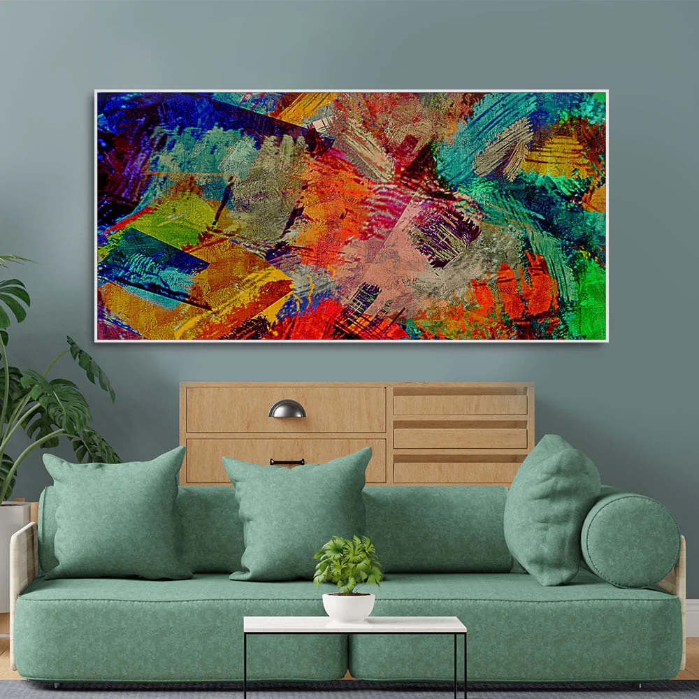 Beautiful Abstract Colorful Textured art Premium Canvas Wall Painting