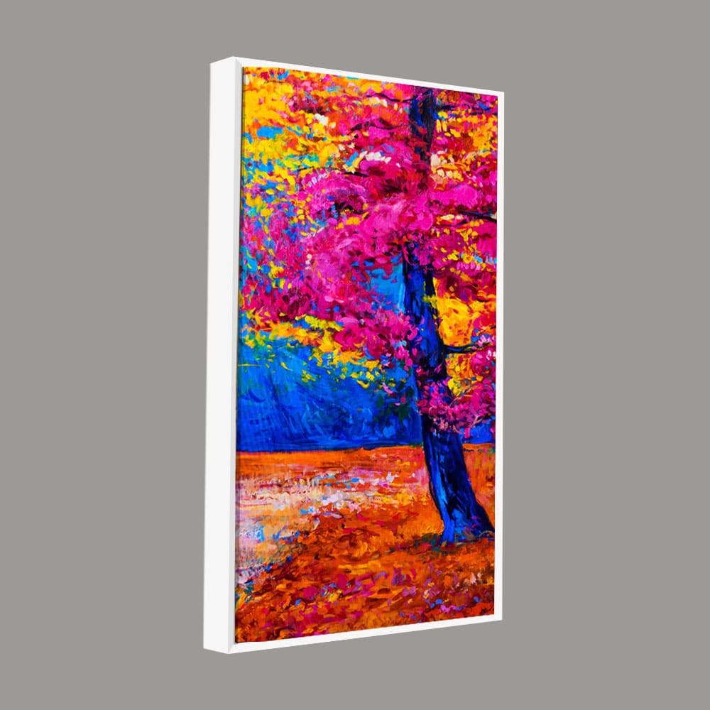 Beautiful Autumn Season Colorful Trees Wall Painting - Image 6