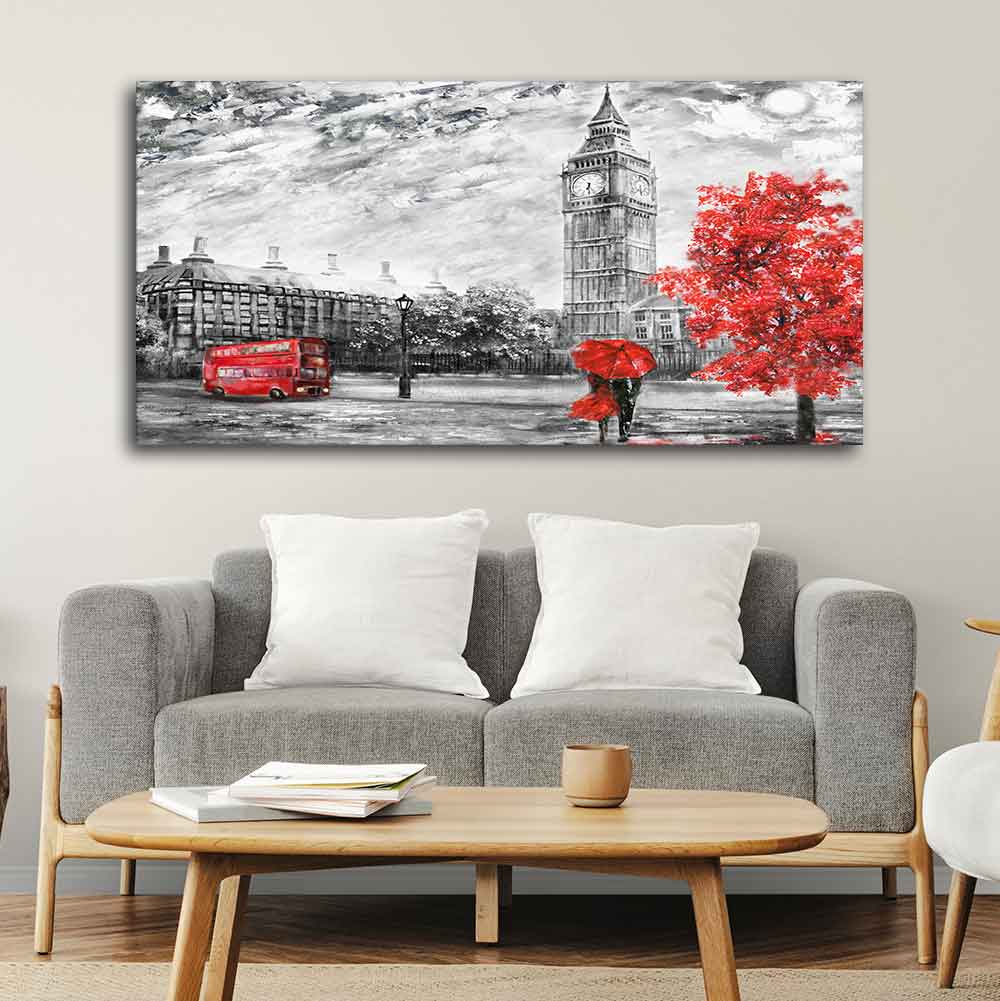 Beautiful City View of London Canvas Wall Painting - Image 3