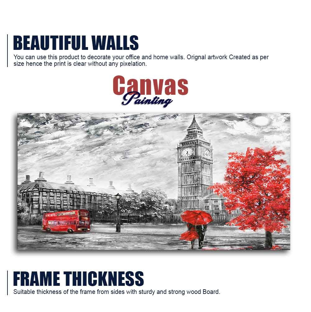 Beautiful City View of London Canvas Wall Painting - Image 6