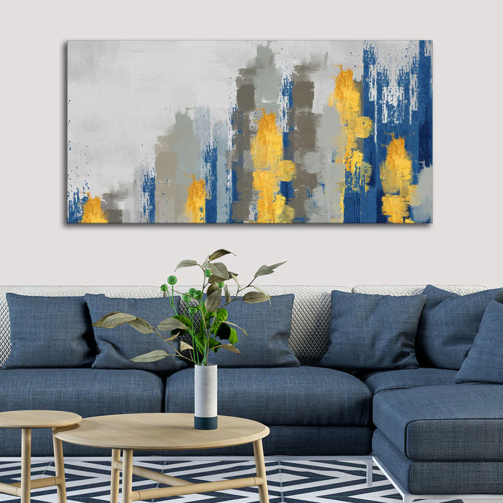 Beautiful Color Abstract Art Design Premium Canvas Wall Painting - Image 2