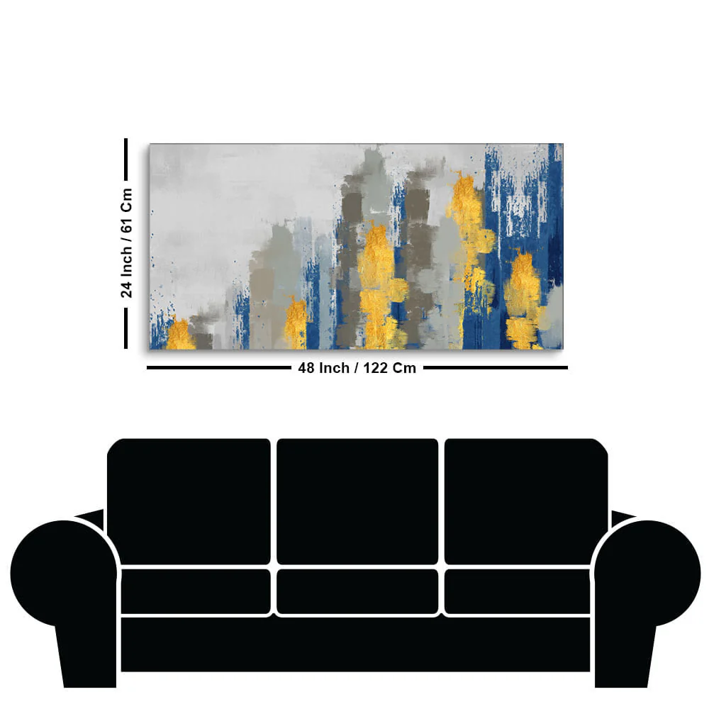 Beautiful Color Abstract Art Design Premium Canvas Wall Painting - Image 7