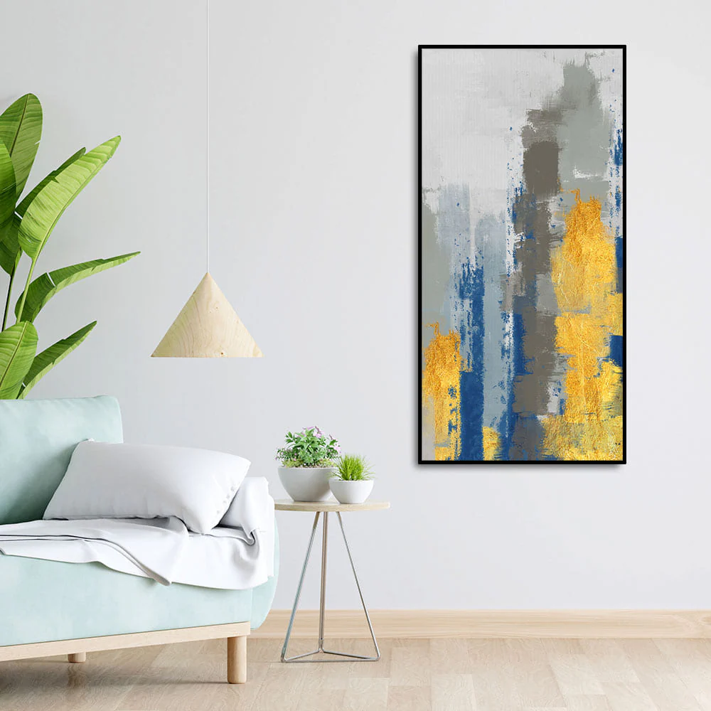 Beautiful Color Abstract Art Premium Canvas Wall Painting - Image 3