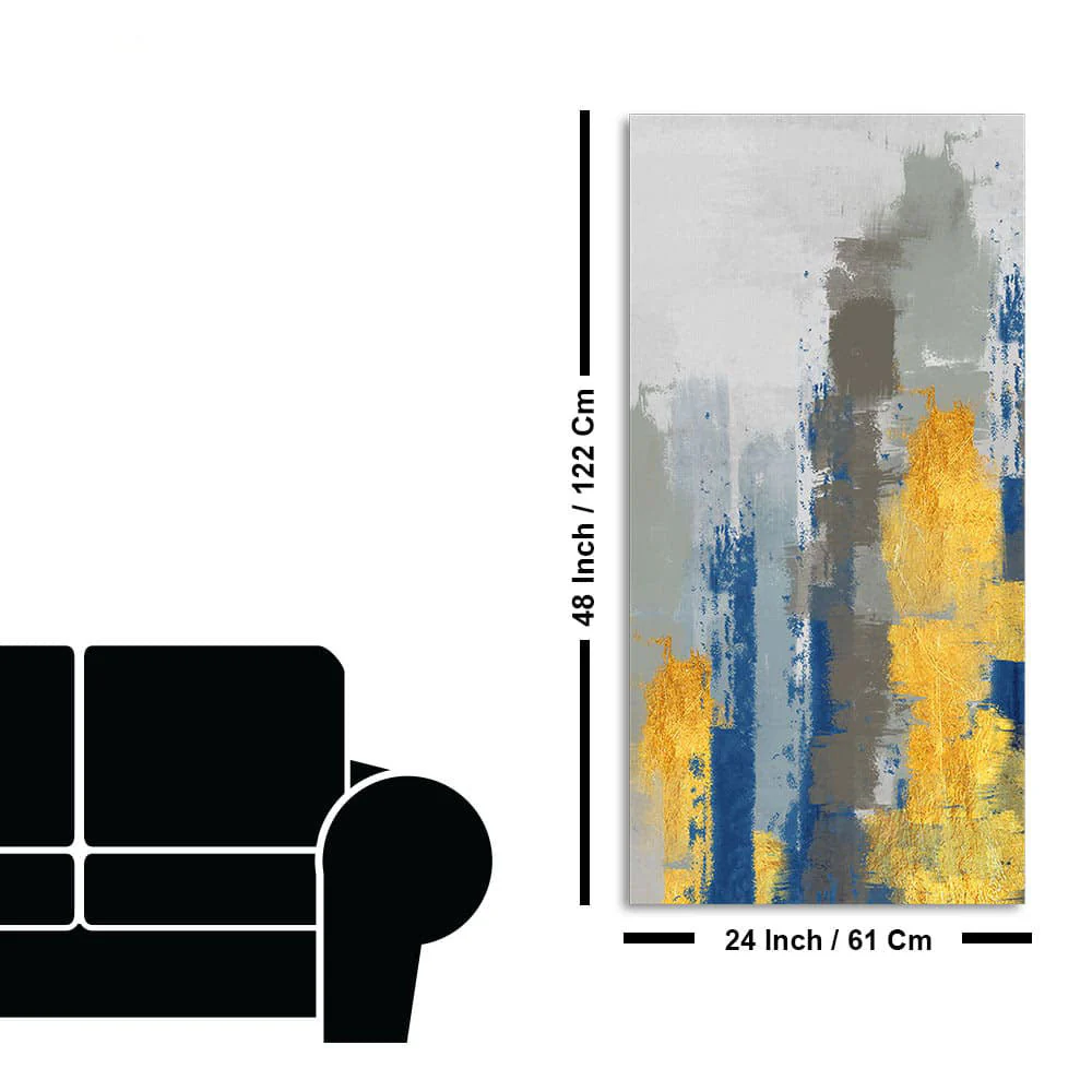 Beautiful Color Abstract Art Premium Canvas Wall Painting - Image 7