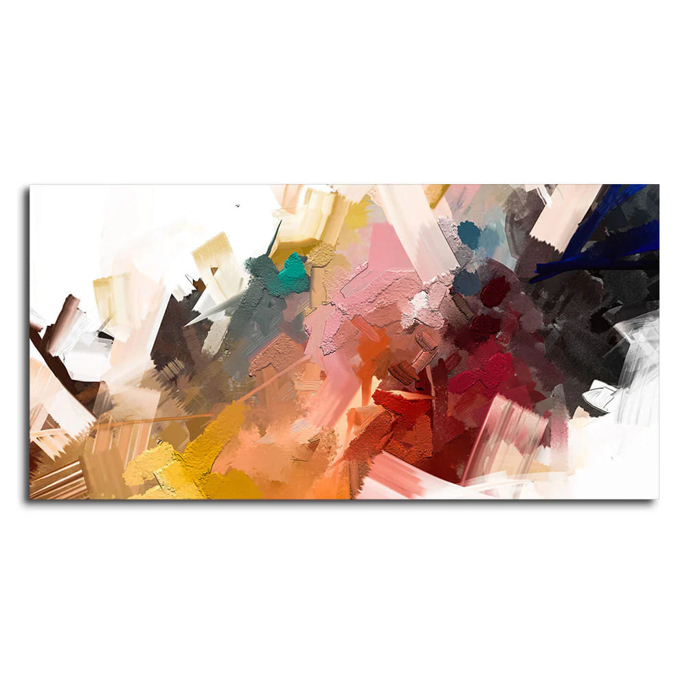 Beautiful Colorful Texture Abstract art Canvas Wall Painting - Image 4