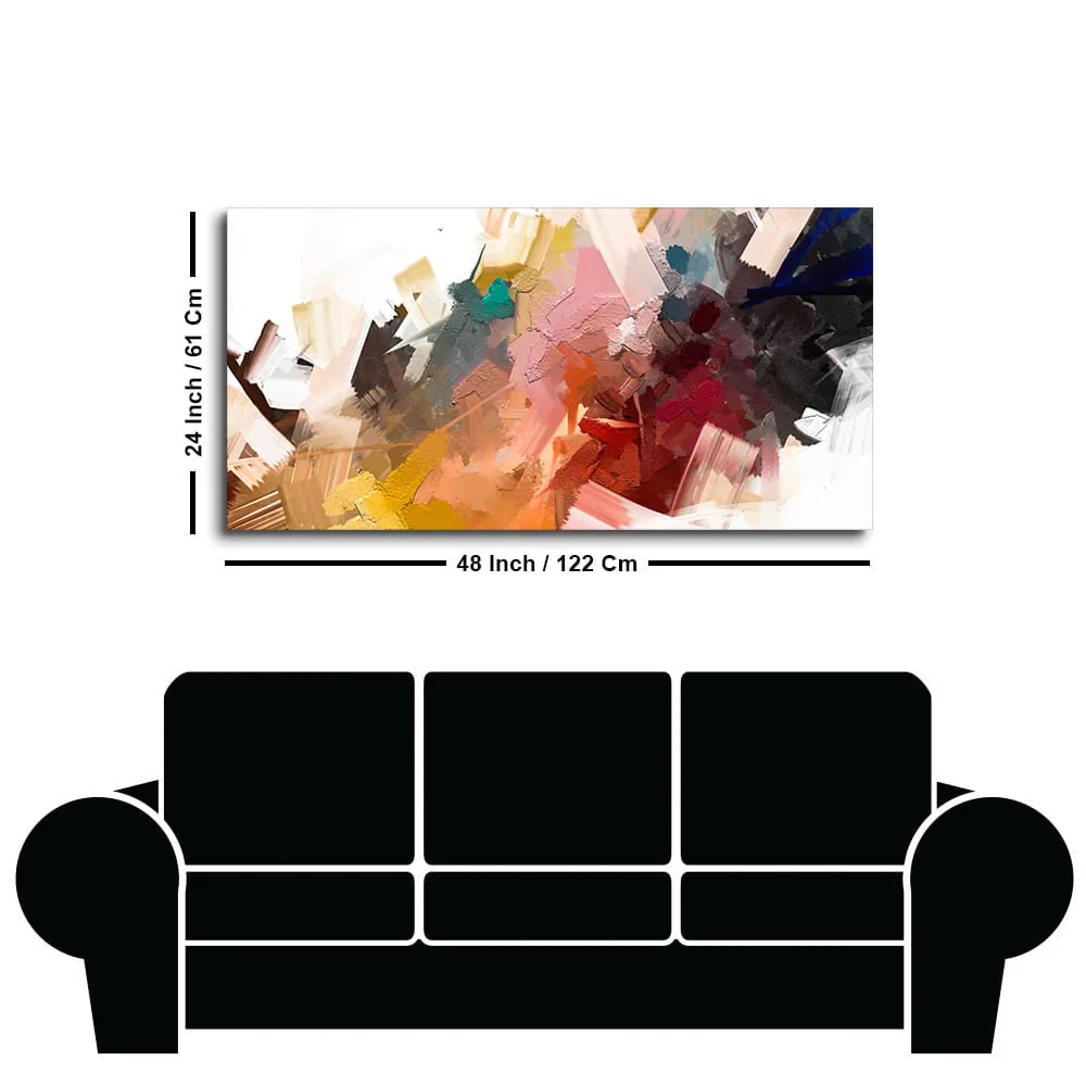 Beautiful Colorful Texture Abstract art Canvas Wall Painting - Image 7