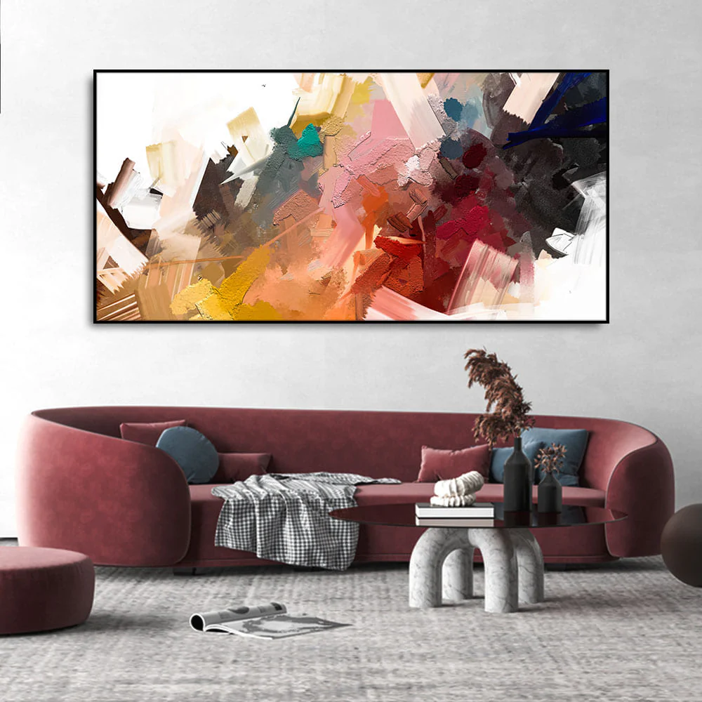 Beautiful Colorful Texture Abstract art Canvas Wall Painting - Image 8