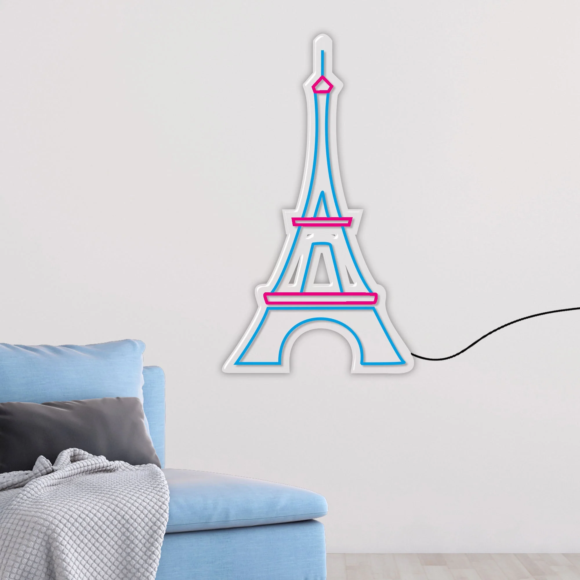 Beautiful Eiffel Tower Neon Sign LED Light - Image 2