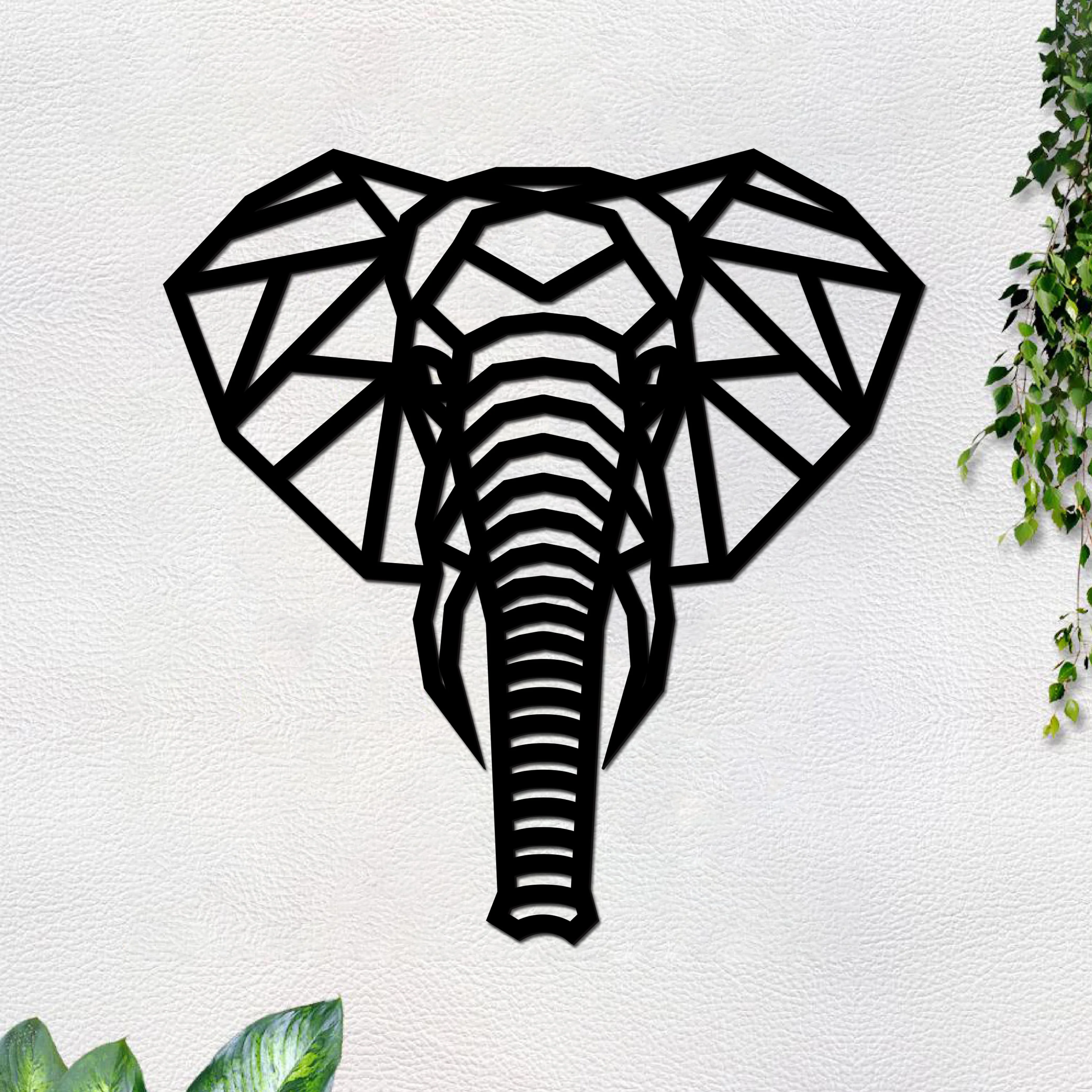 Beautiful Elephant Head Premium Quality Wooden Wall Hanging - Image 4