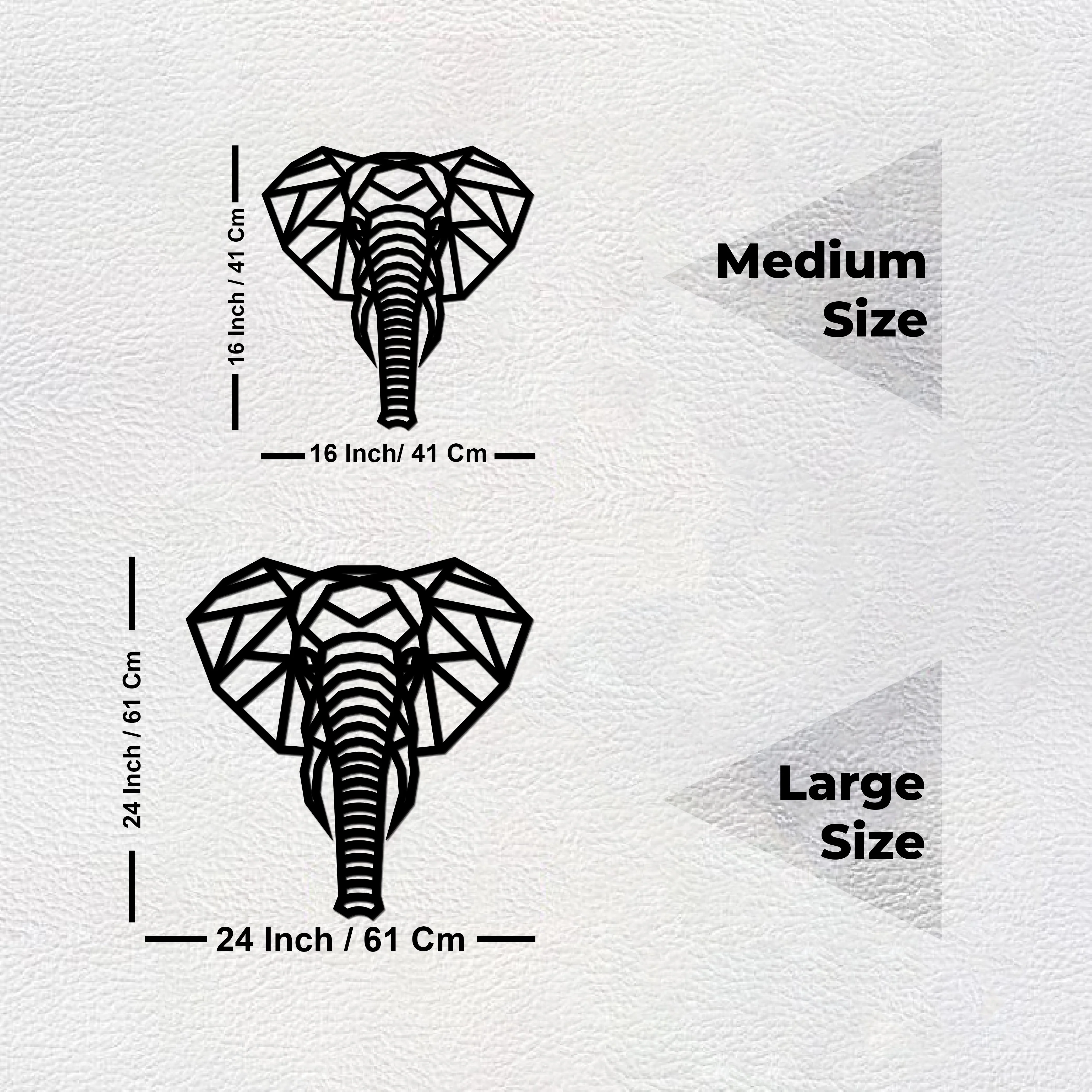 Beautiful Elephant Head Premium Quality Wooden Wall Hanging - Image 7